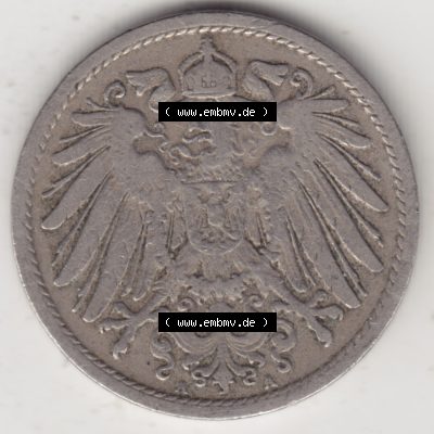 Deutsches Kaiserreich Umlaufmünze 1890-1916, 10 Pfennig A, 1902, Münzen Vorderseite zum Download Sammlung