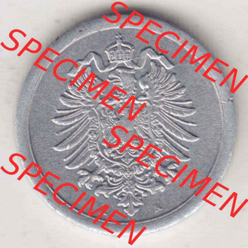 Weimarer Republik Umlaufmünze 1916-1918, 1 Pfennig A, 1917, Münzen Vorderseite zum Download Sammlung