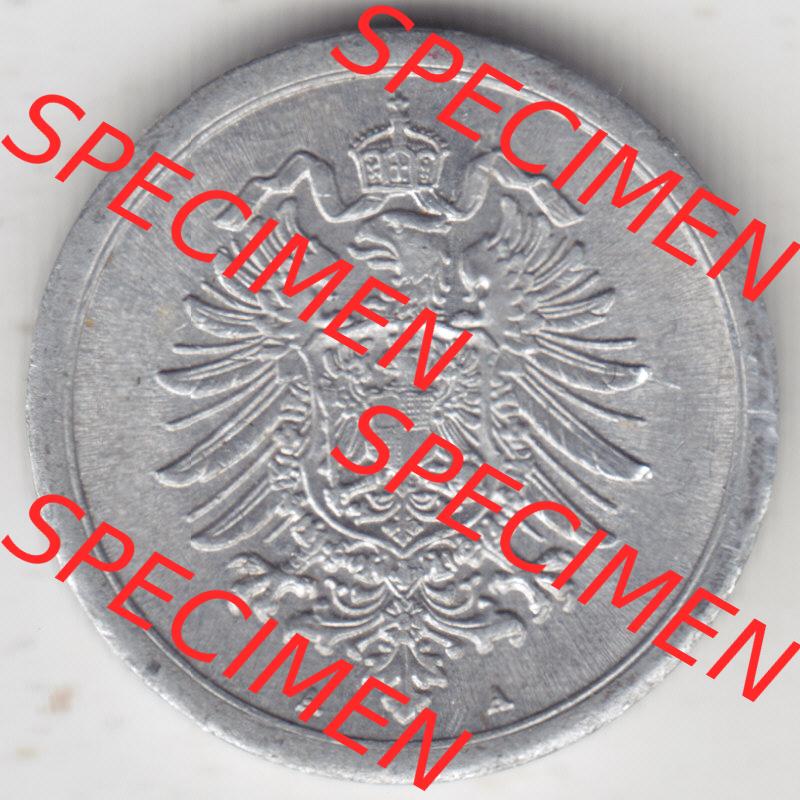 Weimarer Republik Umlaufmünze 1916-1918, 1 Pfennig A, Münzen Vorderseite zum Download Sammlung