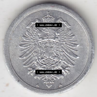 Weimarer Republik Umlaufmünze 1916-1918, 1 Pfennig A, Münzen Vorderseite zum Download Sammlung