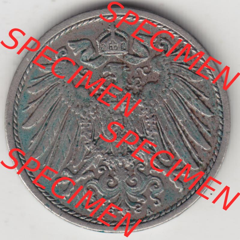 Deutsches Kaiserreich Umlaufmünze 1890-1916, 10 Pfennig A, 1911, Münzen Vorderseite zum Download Sammlung