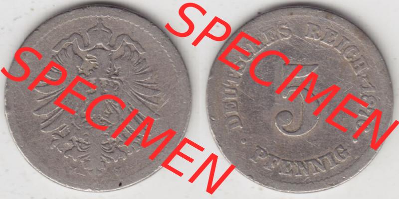 Deutsches Kaiserreich Umlaufmünze 1874-1889, 5 Pfennig J, 1876, Münzen Vollansicht Horizontal zum Download Sammlung