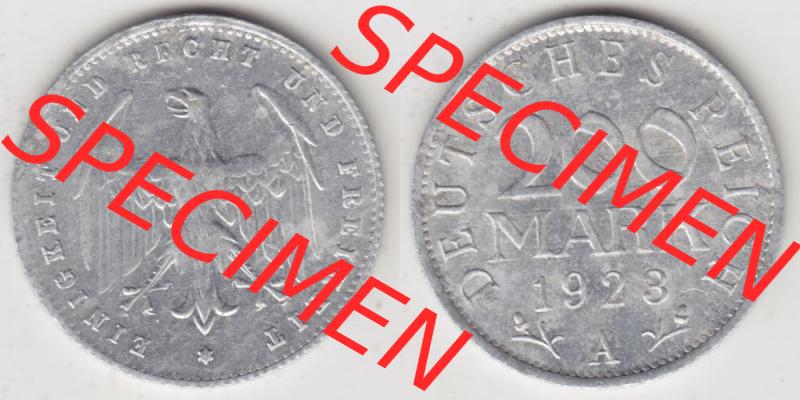 Weimarer Republik Umlaufmünze 1923-1923, 200 Mark A, 1923 II, Münzen Vollansicht Horizontal zum Download Sammlung