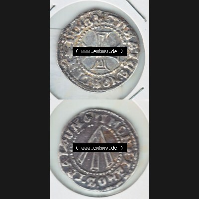Münze vor 1871 aus Deutschland, 1611, Kreuz Groschen Stralsund, Stralsund ist eine Hansestadt in Deutschland. Vorderseite und Rückseite der Münze aus Deutschland... Sammlung