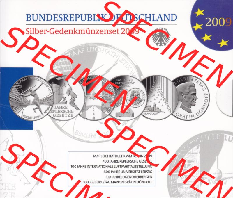 BRD-Deutschland 2009, 10 Euro Gedenkmünzen-Set 2009 Folder 400DPI, PP 10 Euro Gedenkmünzenset 2009 zum herunterladen als Bildmaterial der Digitalen Bilder für Mobile-Geräte Sammlung