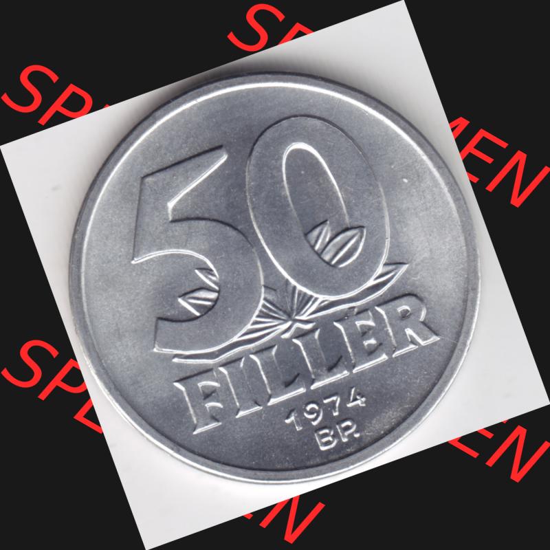 Umlaufmünzen Ungarn: 1967-1989, 50 Filler. Rückseite der Münze aus Ungarn als Bildmaterial für Sammler und Münzen-Webseiten hier im online Katalog und Datenbank... Sammlung