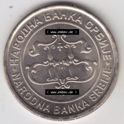 Umlaufmünzen Serbien: 2003-2003, 20 Dinara. Münze aus Serbien als Bildmaterial für Sammler und Münzen-Webseiten hier im online Katalog und Datenbank für Europäische... Sammlung