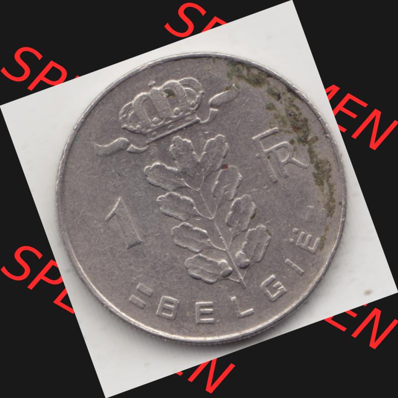 Münzen Belgien Umlaufmünze 1950-1988, 1 Francs-Franken 1975 Belgie. Vorderseite der alten belgischen Francs Umlaufmünze aus Belgien vor Einführung der Euromünzen in... Sammlung