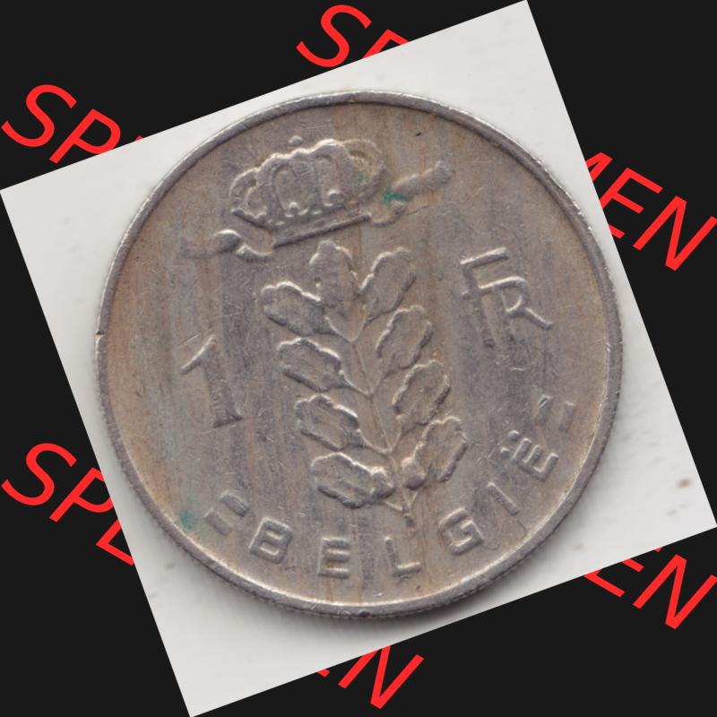 Münzen Belgien Umlaufmünze 1950-1988, 1 Francs-Franken 1968 Belgie. Vorderseite der alten belgischen Francs Umlaufmünze aus Belgien vor Einführung der Euromünzen in... Sammlung