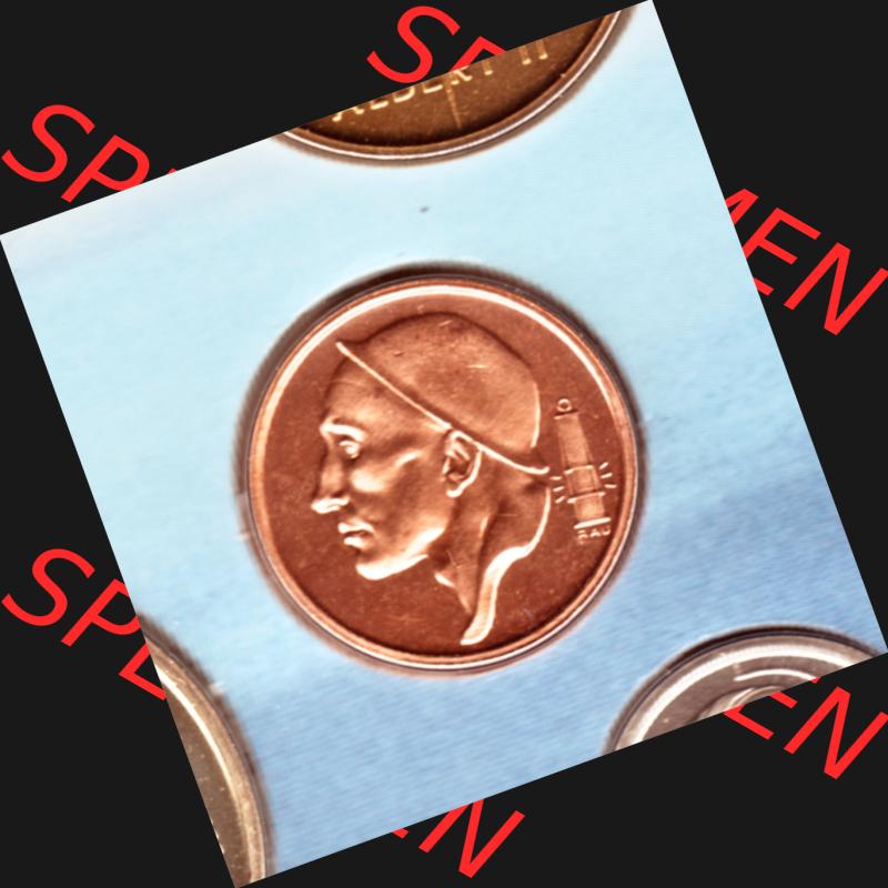 Münzen Belgien Umlaufmünze Münzsatz Sabena 1998 50 Centimes. Rückseite der alten belgischen Francs Umlaufmünze aus Belgien vor Einführung der Euromünzen in Belgien... Sammlung