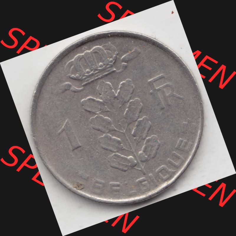 Münzen Belgien Umlaufmünze 1950-1988, 1 Francs-Franken 1967 Belgique. Vorderseite der alten belgischen Francs Umlaufmünze aus Belgien vor Einführung der Euromünzen... Sammlung