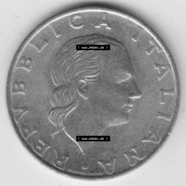 Grau bzw. s/w Münzen Italien Gedenkmünze 1993-1993, 200 Lire Militärischen Luftfahrt. Rückseite der alten italienischen Münze aus Italien in der italienischen Lira-Währung... Sammlung Graustufen