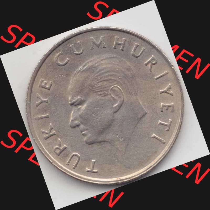 Münzen Türkei Umlaufmünze 1984-1988, 100 Lira - Lire. Rückseite der Münze der Türkei als Bildmaterial für Sammler und Münzen-Webseiten hier im online... Sammlung