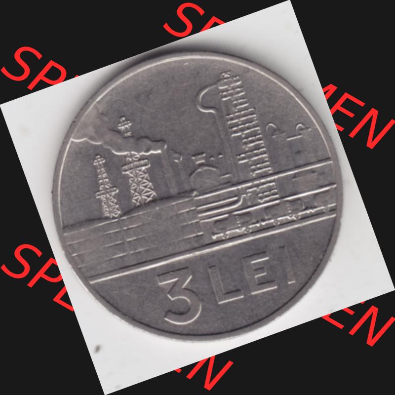 Münzen Rumänien Umlaufmünze 1966-1966, 3 Lei, Bild mit Vorderseite der Münze als Bildmaterial Sammlung