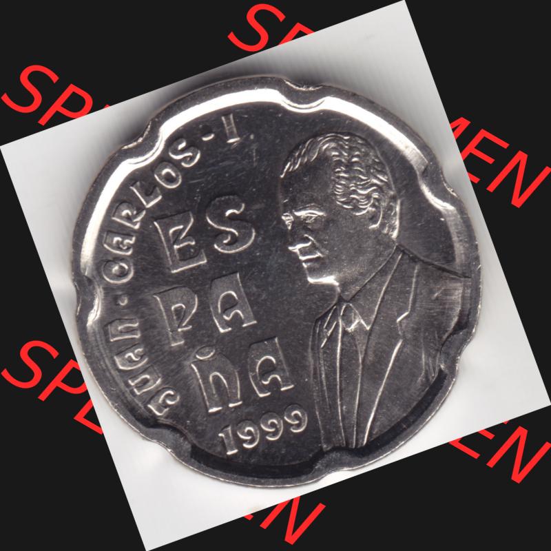 Münzen Spanien Umlaufmünze 1998-2000, 50 Ptas, Peseten 1999. Rückseite der spanischen Umlaufmünze aus Spanien vor der Euro-Einführung in Spanien zum katalogisieren... Sammlung