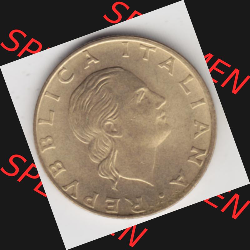 Münzen Italien Gedenkmünze 1989-1989, 200 Lire Marinebasis Tarent. Rückseite der alten italienischen Münze aus Italien in der italienischen Lira-Währung zum katalogisieren... Sammlung