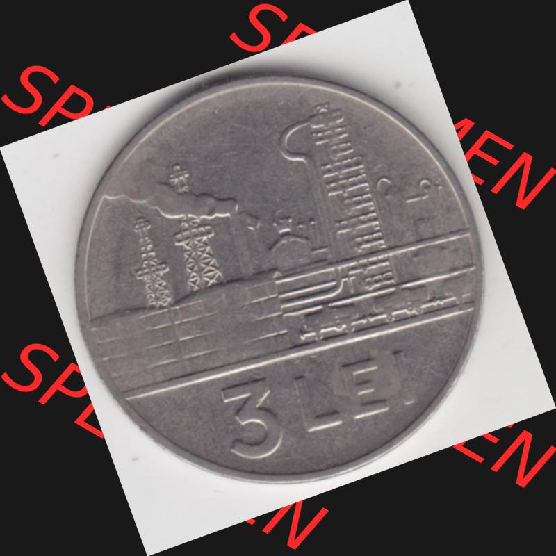 Münzen Rumänien Umlaufmünze 1963-1963, 3 Lei, Bild mit Vorderseite der Münze als Bildmaterial Sammlung