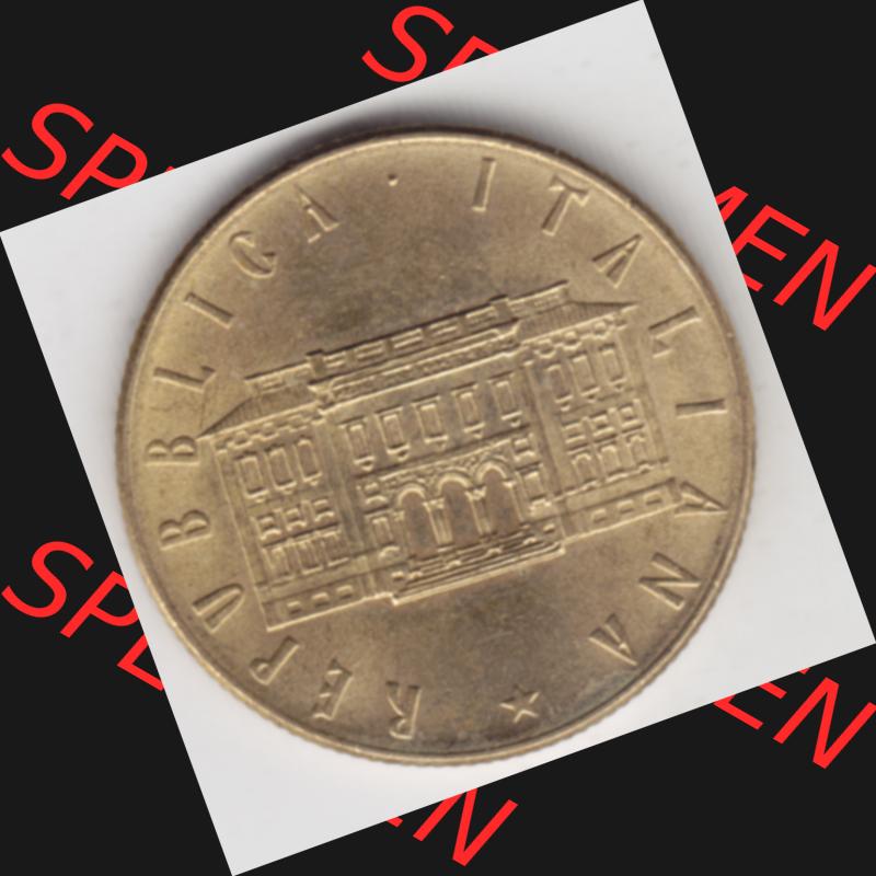 Münzen Italien Gedenkmünze 1981-1981, 200 Lire FAO - Welternährungstag. Rückseite der alten italienischen Münze aus Italien in der italienischen Lira-Währung... Sammlung