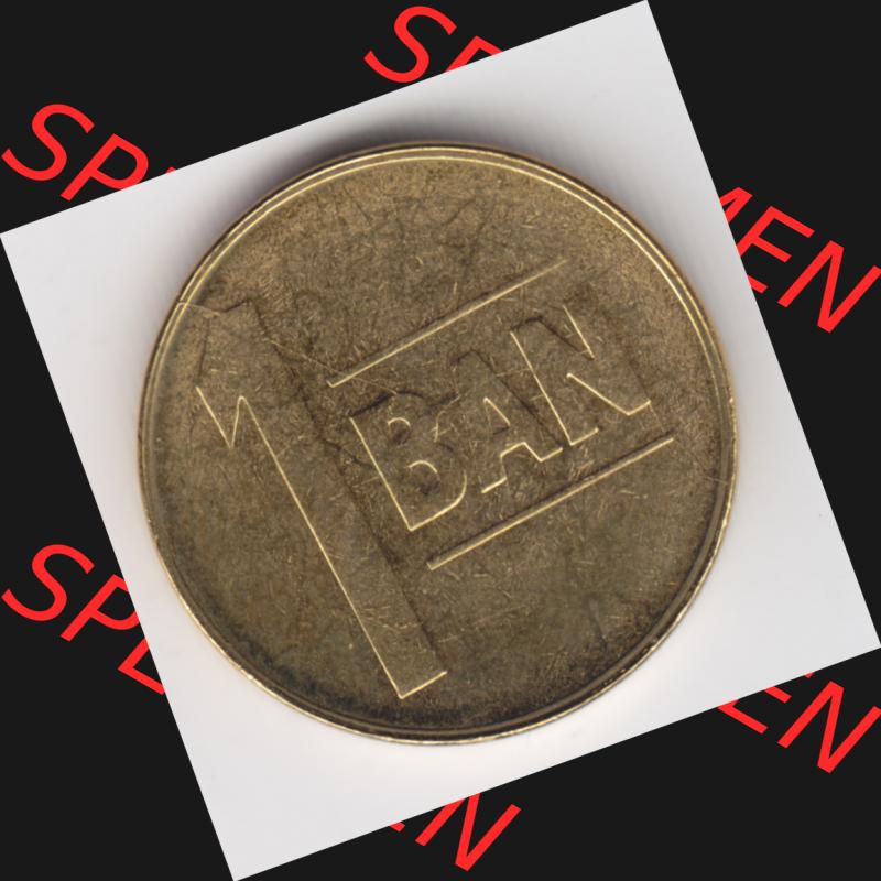 Münzen Rumänien Umlaufmünze 2005-2012, 1 Ban, Bani 2005, Bild mit Vorderseite der Münze als Bildmaterial Sammlung