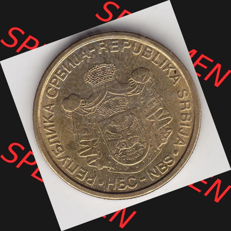Münzen Serbien Umlaufmünze 2005-2009, 1 Dinar 2006. Münze aus Serbien als Bildmaterial für Sammler und Münzen-Webseiten hier im online Katalog und Datenbank für... Sammlung