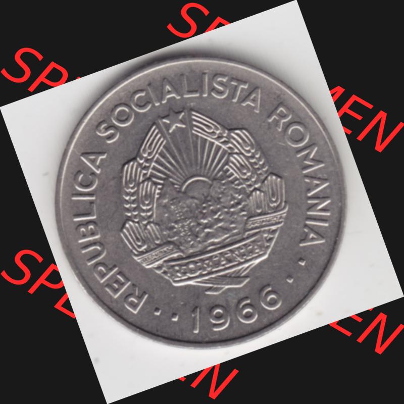 Münzen Rumänien Umlaufmünze 1966-1966, 1 Leu, Bild mit Rückseite der Münze als Bildmaterial Sammlung