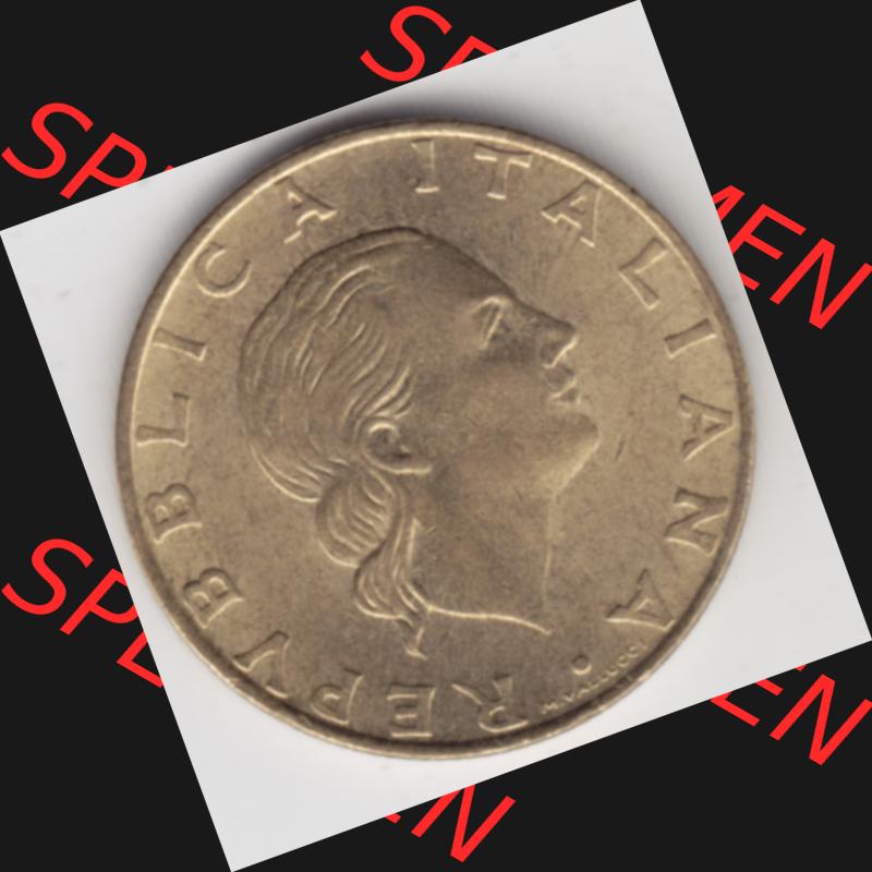 Münzen Italien Gedenkmünze 1994-1994, 200 Lire 180 Jahre Carabinieri. Rückseite der alten italienischen Münze aus Italien in der italienischen Lira-Währung zum katalogisieren... Sammlung