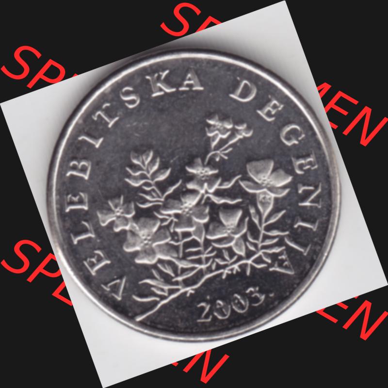 Münzen Kroatien Umlaufmünze 2003 50 Lipa, Bild mit Vorderseite der Münze als Bildmaterial Sammlung