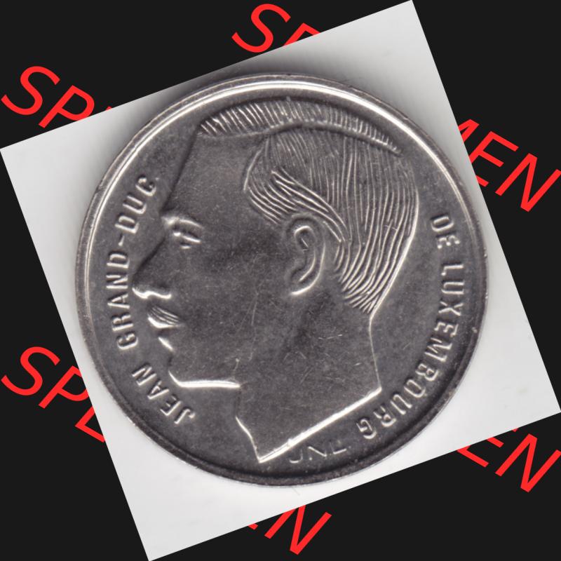 Münzen Luxemburg Umlaufmünze 1988-1995, 1 Franc - Franken 1988, Bild mit Rückseite der Münze als Bildmaterial Sammlung