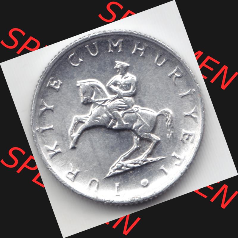 Münzen Türkei Umlaufmünze 1982-1982, 5 Lira. Rückseite der Münze der Türkei als Bildmaterial für Sammler und Münzen-Webseiten hier im online Katalog... Sammlung