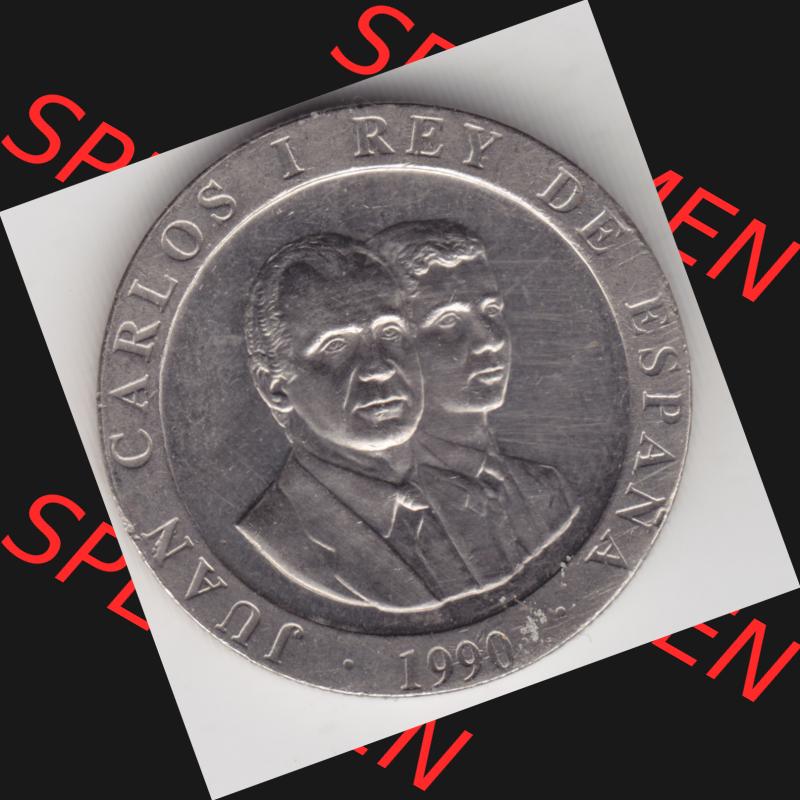 Münzen Spanien Umlaufmünze 1990-1990, Peseteas - Peseten 1990. Rückseite der spanischen Umlaufmünze aus Spanien vor der Euro-Einführung in Spanien zum katalogisieren... Sammlung