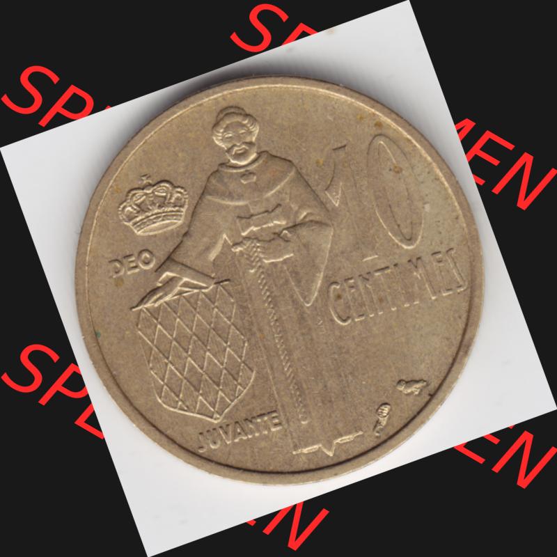 Münzen Monaco Umlaufmünze 1962-1995, 10 Centimes, Cent, Rainier III Prinze von Monaco 1962 (1) Sammlung