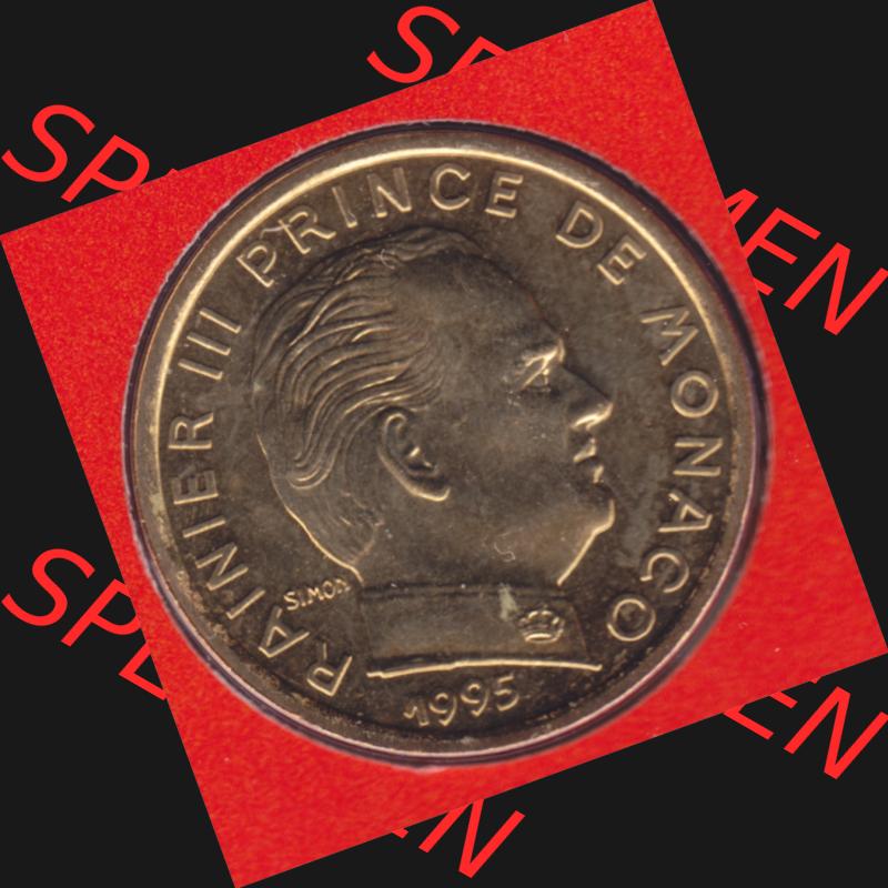Münzen Monaco Umlaufmünze 1962-1995, 10 Centimes 1995 (2) Sammlung