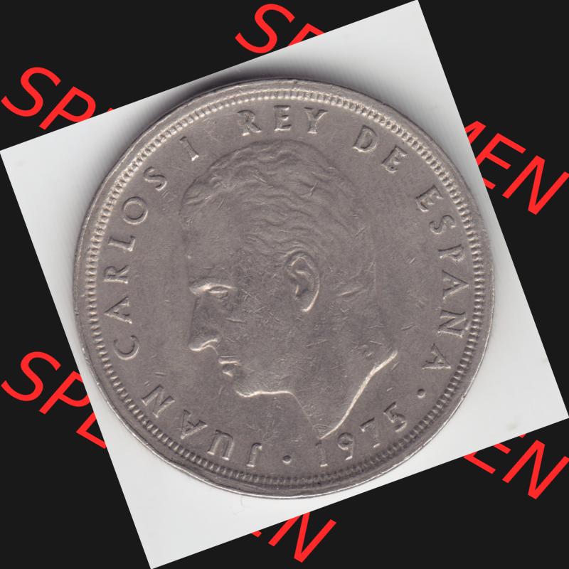 Münzen Spanien Umlaufmünze 1975, 1976-1980, 50 PTas, Peseten 1980. Rückseite der spanischen Umlaufmünze aus Spanien vor der Euro-Einführung in Spanien... Sammlung