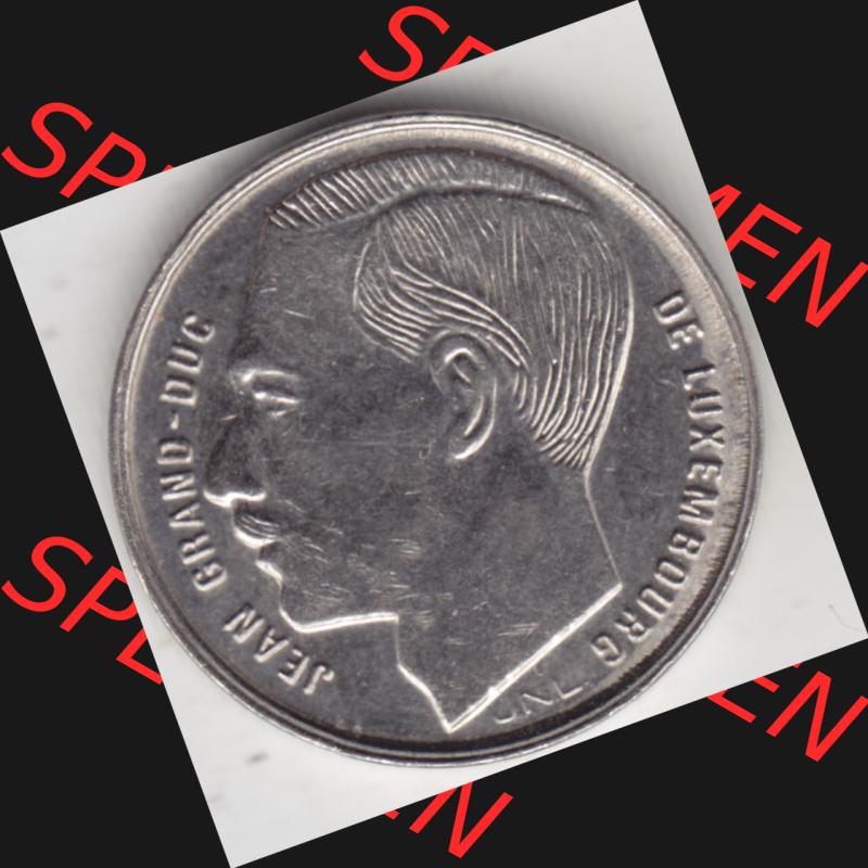 Münzen Luxemburg Umlaufmünze 1988-1995, 1 Franken - Francs 1990, Bild mit Rückseite der Münze als Bildmaterial Sammlung