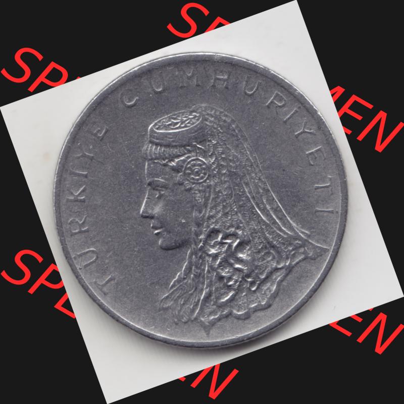 Münzen Türkei Umlaufmünze 1971-1979, 50 Kurus. Rückseite der Münze der Türkei als Bildmaterial für Sammler und Münzen-Webseiten hier im online Katalog... Sammlung