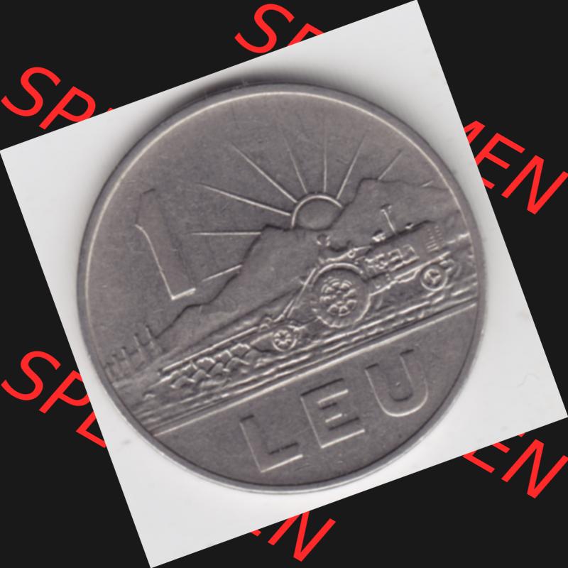 Münzen Rumänien Umlaufmünze 1963-1963, 1 Leu, Bild mit Vorderseite der Münze als Bildmaterial Sammlung