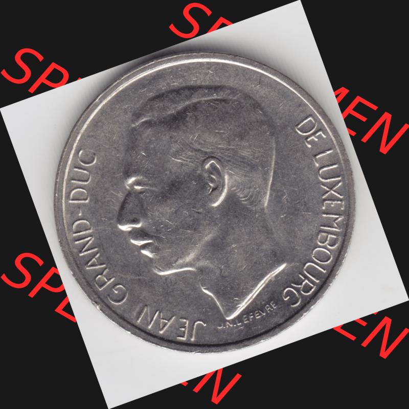 Münzen Luxemburg Umlaufmünze 1971-1980, 10 F, Francs, Franken 1976, Bild mit Rückseite der Münze als Bildmaterial Sammlung