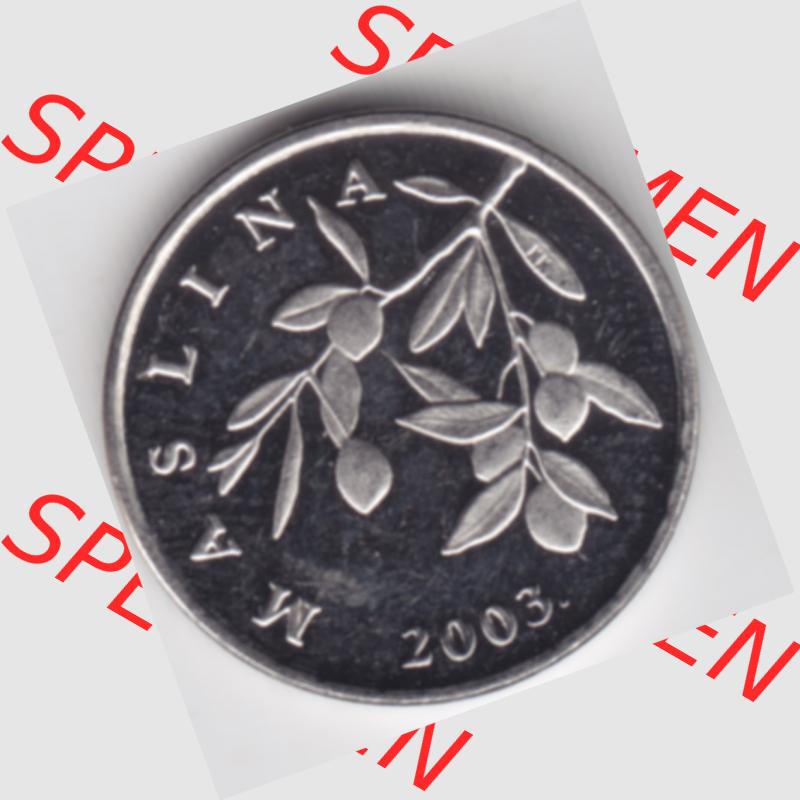 Münzen Kroatien Umlaufmünze 2003 20 Lipa, Bild mit Vorderseite der Münze als Bildmaterial Sammlung
