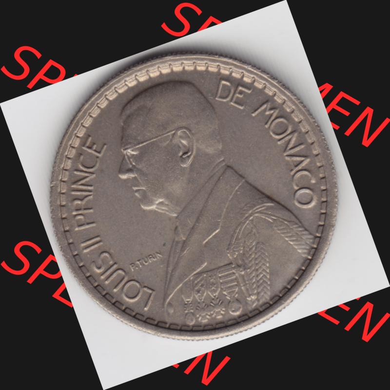 Münzen Monaco Umlaufmünze 1946-1946, 10 Fr, Francs, Franken, Louis II Prince de Monaco (2) Sammlung