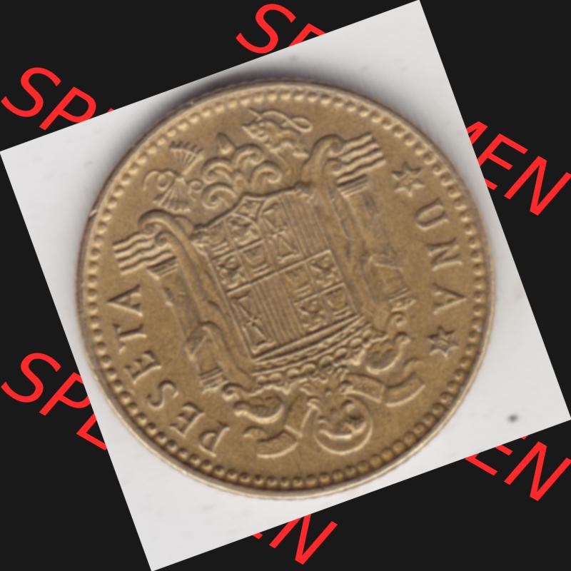 Münzen Spanien Umlaufmünze 1975-1975, 1 Peseta, Pesete 1979. Vorderseite der alten Peseten Umlaufmünze aus Spanien vor Einführung der Euromünzen in Spanien zum... Sammlung