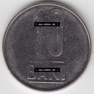 Münzen Rumänien Umlaufmünze 2005-2012, 10 Bani 2005, Bild mit Vorderseite der Münze als Bildmaterial Sammlung