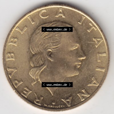 Münzen Italien Gedenkmünze 1997-1997, 200 Lire Italienische Meeresliga. Rückseite der alten italienischen Münze aus Italien in der italienischen Lira-Währung zum katalogisieren... Sammlung