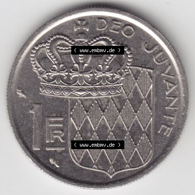 Münzen Monaco Umlaufmünze 1960-1995, 1 Fr, Franc, Franken Rainier III Prince de Monaco I. 1968 (1) Sammlung