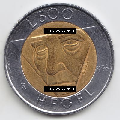 Münzen San Marino Gedenkmünze 1996-1996, 500 Lire Die Künste. 500 Lire Gedenkmünzen von San Marino Eurovorläufer als Bildmaterial im online Katalog und Datenbank erhältlich. Sammlung
