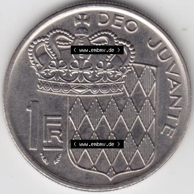 Münzen Monaco Umlaufmünze 1960-1995, 1 Fr, Franc, Franken Rainier III Prince de Monaco III 1978 (2) Sammlung