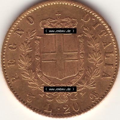 Münze aus Italien in der italienischen Lira-Währung Sammlung