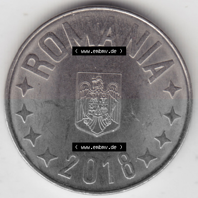 Münzen Rumänien Umlaufmünze 2018-Heute, 10 Bani Kursmünze 2018, Bild mit Rückseite der Münze als Bildmaterial Sammlung