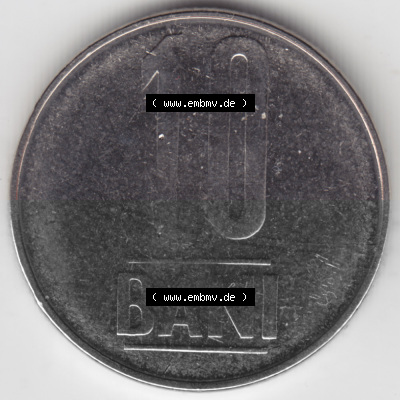 Münzen Rumänien Umlaufmünze 2005-2012, 10 Bani 2005, Bild mit Vorderseite der Münze als Bildmaterial Sammlung