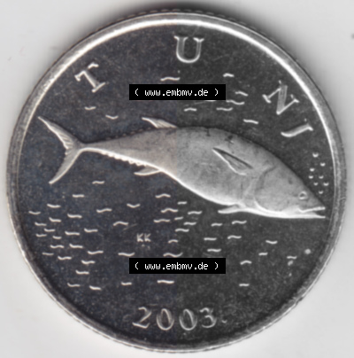Münzen Kroatien Umlaufmünze 2003 2 Kune, Bild mit Vorderseite der Münze als Bildmaterial Sammlung