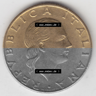 Münze aus Italien in der italienischen Lira-Währung Sammlung